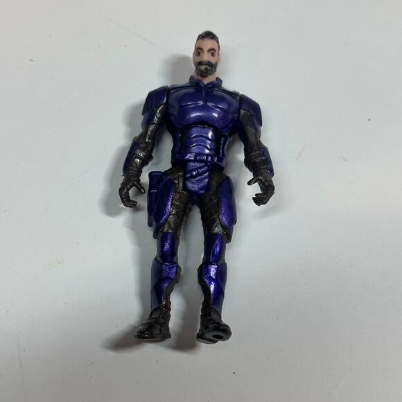 Torn Final Faction Action Figure Purple Toy Reversible Head Covert Ops - Picture 3 of 7